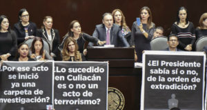 Panistas en la tribuna, en la comparecencia de Alfonso Durazo. Foto: Cuartoscuro